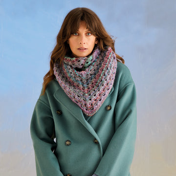 Sirdar Sea Shells Shawl Wrap Knitting Pattern