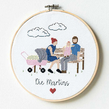 Rico Figurico Young Family Cross Stitch Kit