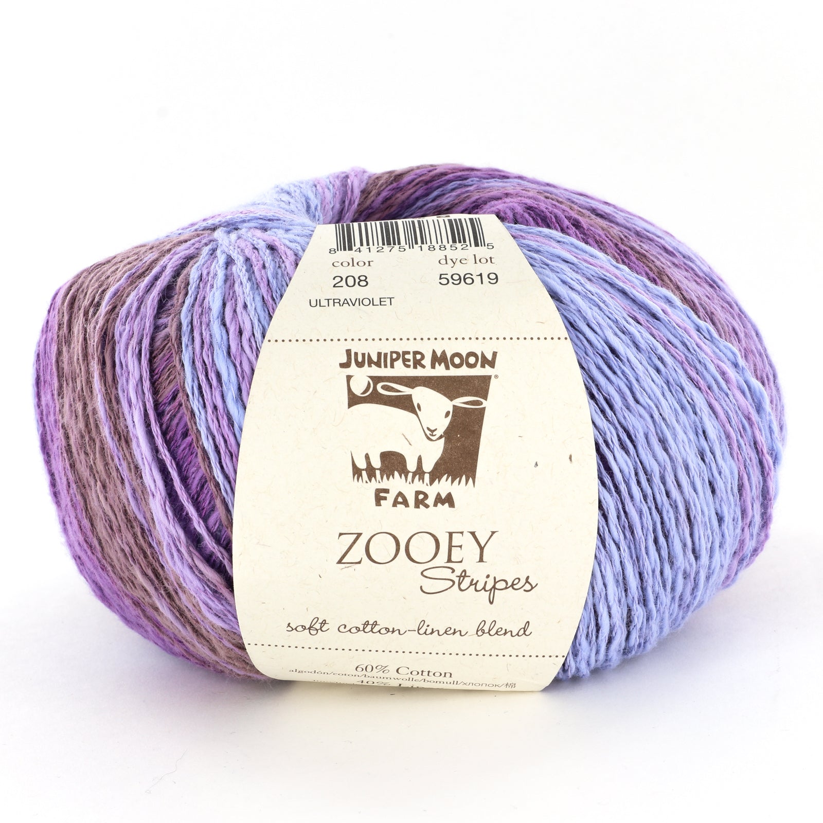 Juniper Moon Farm Zooey Stripes Yarn - Cotton Sport