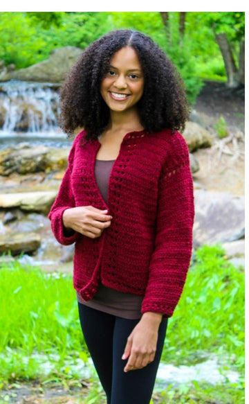 Plymouth Yarn Crocheted Cardi Pattern