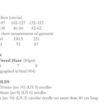 Sarsnet Jumper Knitting Pattern