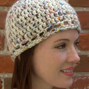 Crochet Hat in Plymouth Yarn Baby Alpaca Grande Hand Dye - F600 - PDF