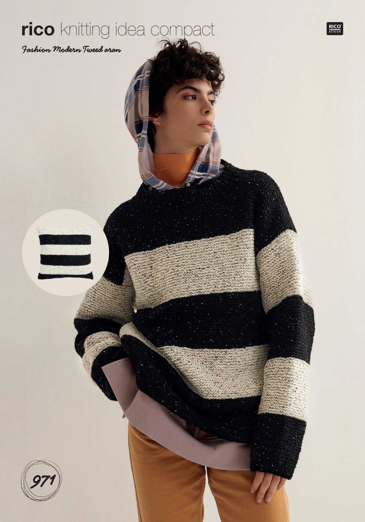 Rico Design Sweater and Cushion Homeware Knitting Pattern