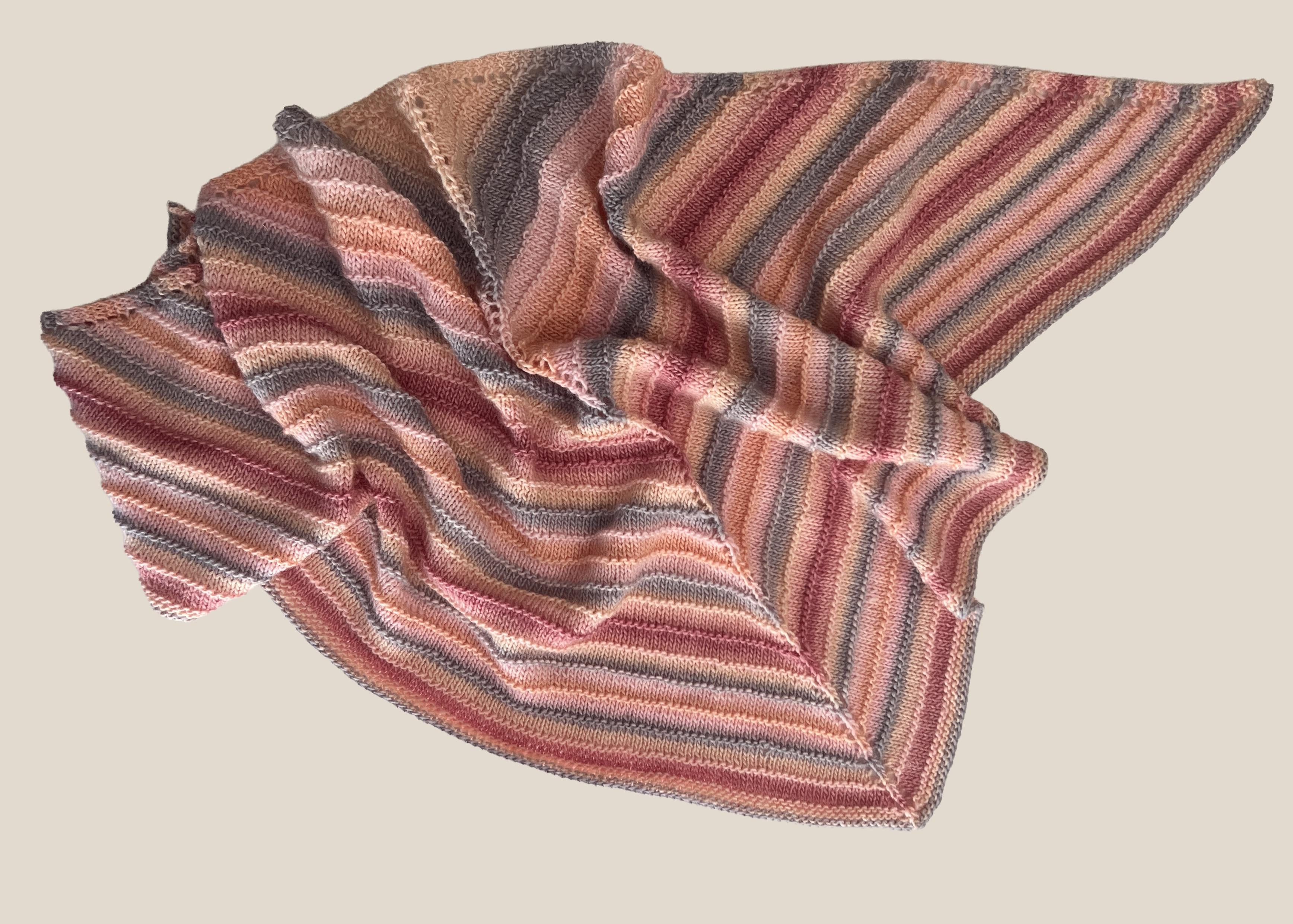Easy Knit Triangle Shawl