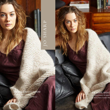Jo Sharp Movie Night Throw Blanket Knitting Pattern