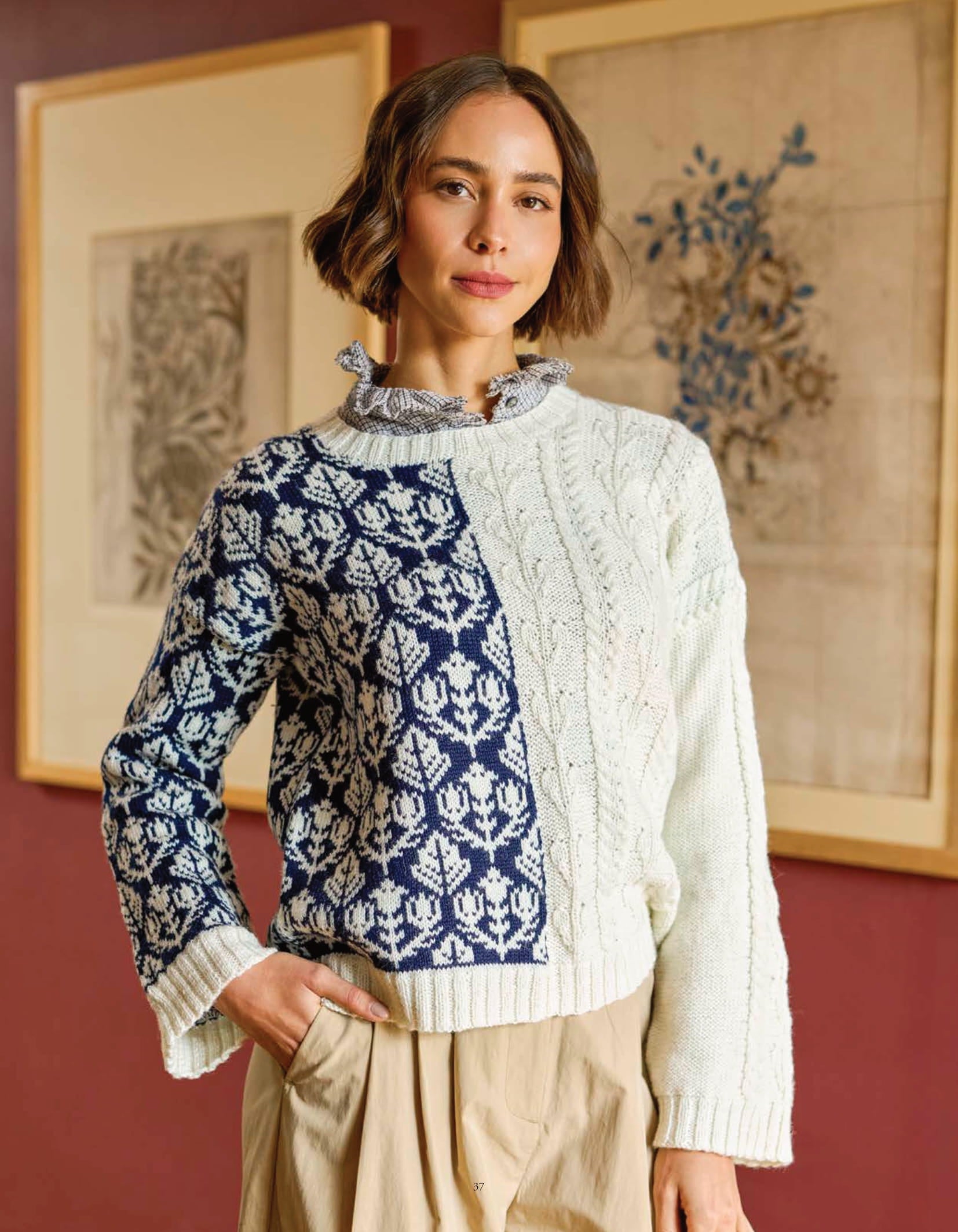 Impressions Four Knitting Patterns in Morris DK by Debbie Bliss & ChloÃƒÂ© Elizabeth Birch