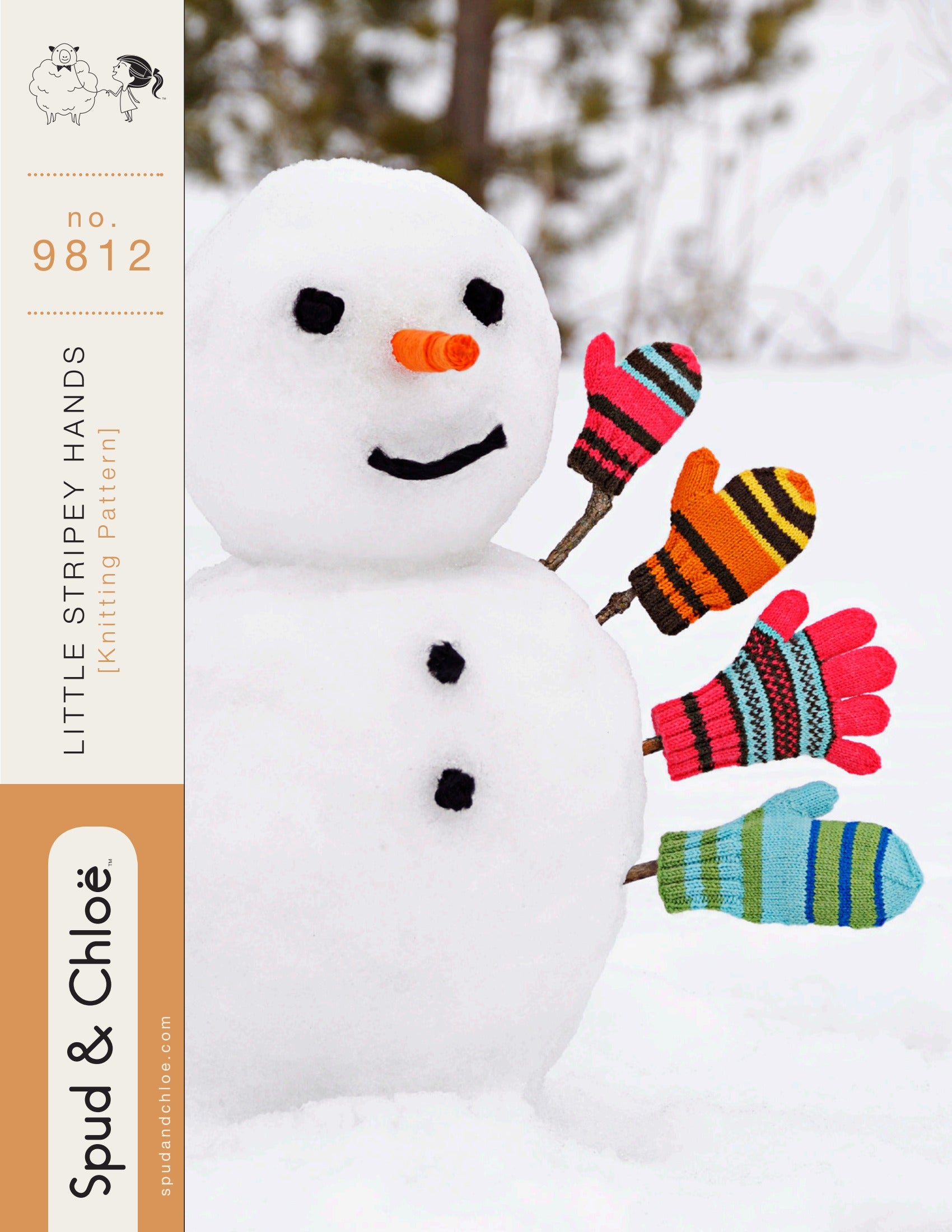 Spud & Chloe by Blue Sky Fibers Little Stripey Hands Pattern