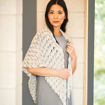 Tranquil Shawl in Rowan Cotton Revive PDF