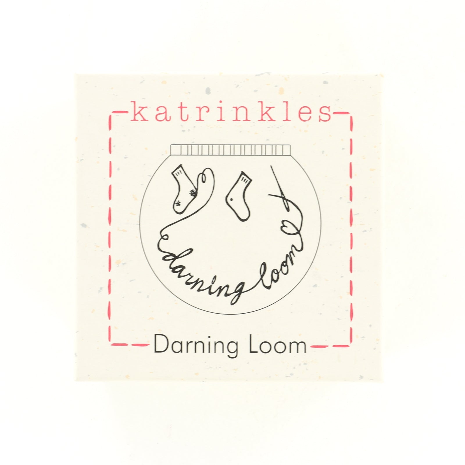 Katrinkles Darning and Mending Loom w/ WEBS logo