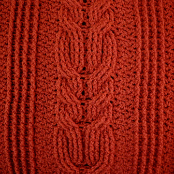 Bonnie's Autumn Cabled Throw