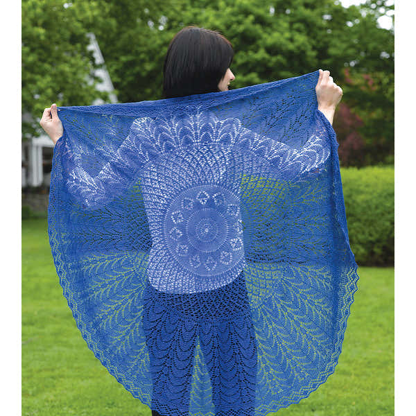Valley Yarns Firmaments Lace Shawl Knitting Pattern