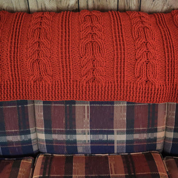 Bonnie's Autumn Cabled Throw