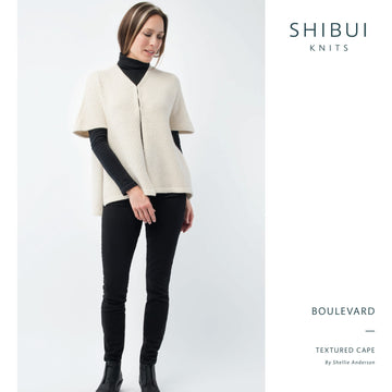 Shibui Knits Boulevard Cape Knitting Pattern