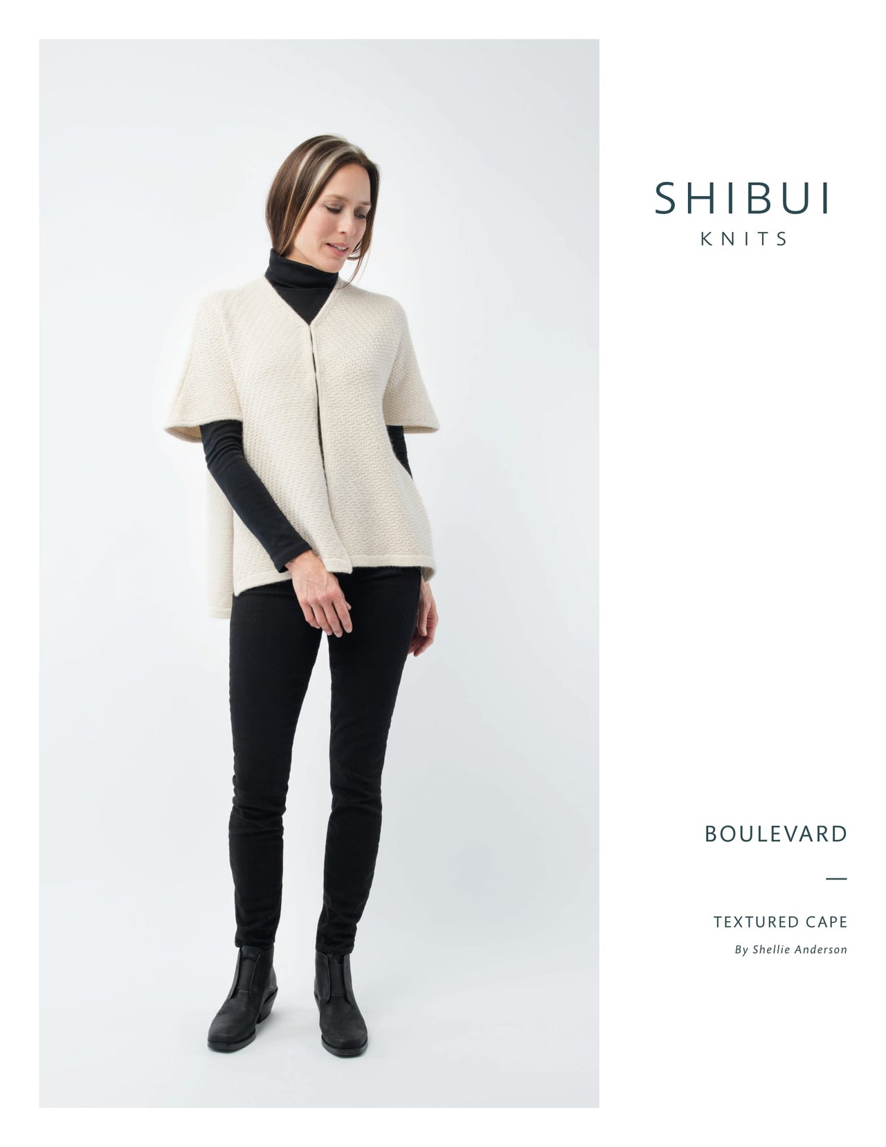 Shibui Knits Boulevard Cape Knitting Pattern