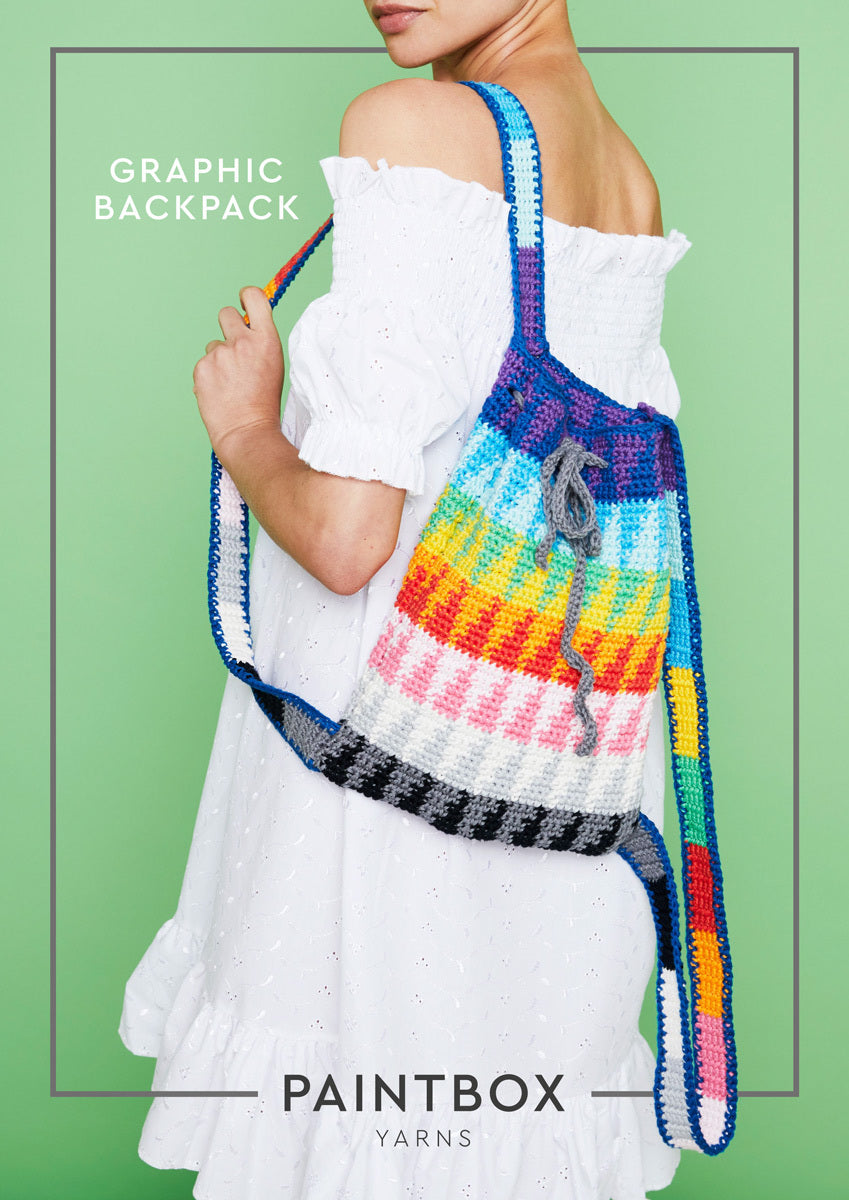 Paintbox Yarns Graphic Backpack Crochet Pattern
