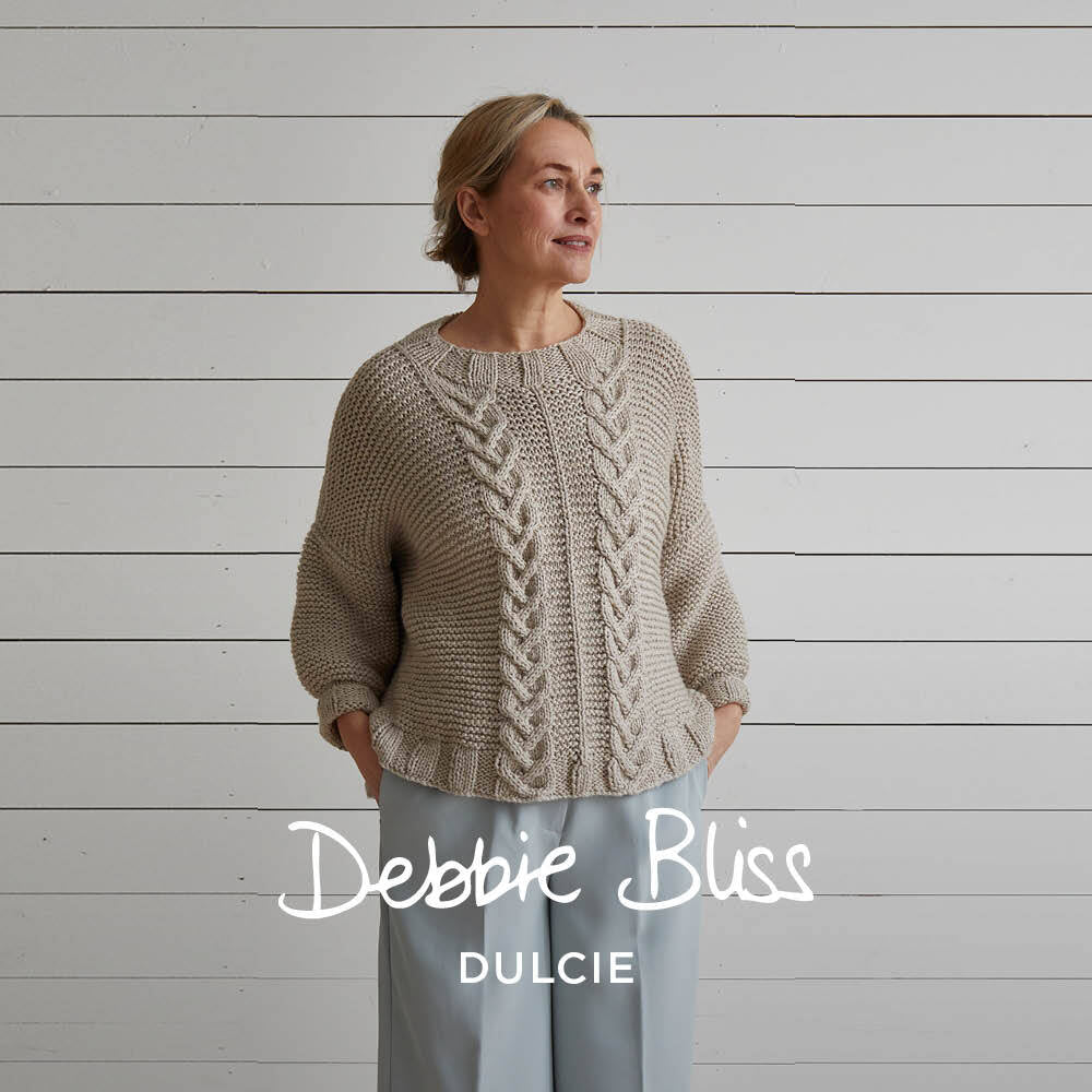 Debbie Bliss Cable & Garter Sweater Knitting Pattern