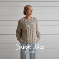 Debbie Bliss Cable & Garter Sweater Knitting Pattern