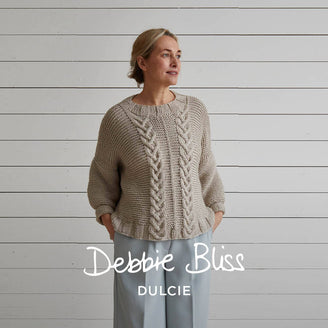 Debbie Bliss Cable & Garter Sweater Knitting Pattern