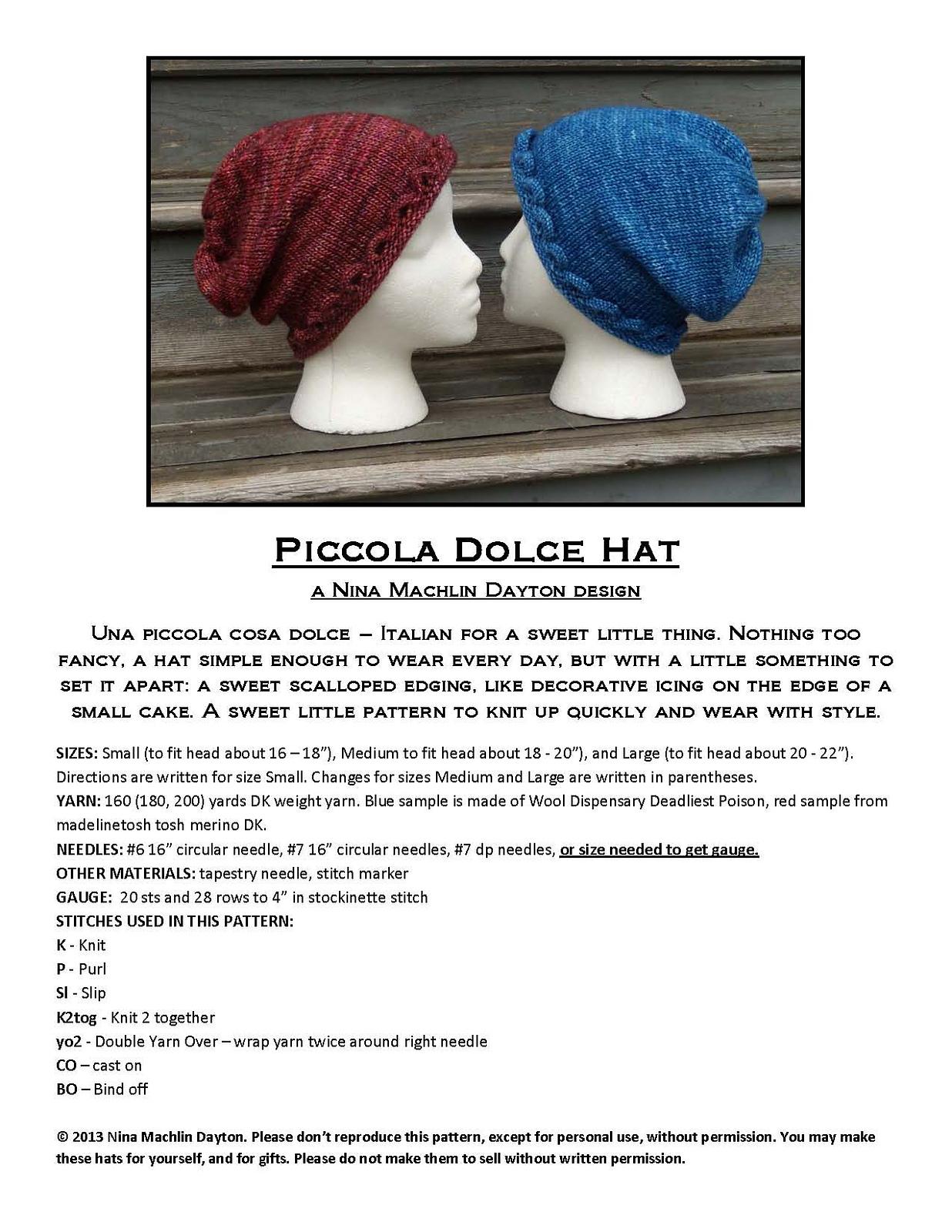 Piccola Dolce Hat