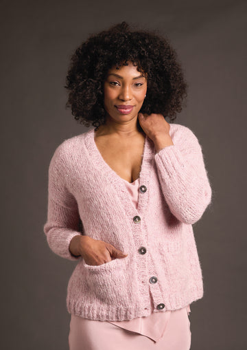 Kelly In Rowan Alpaca Sparkle Cardigan Knitting Pattern