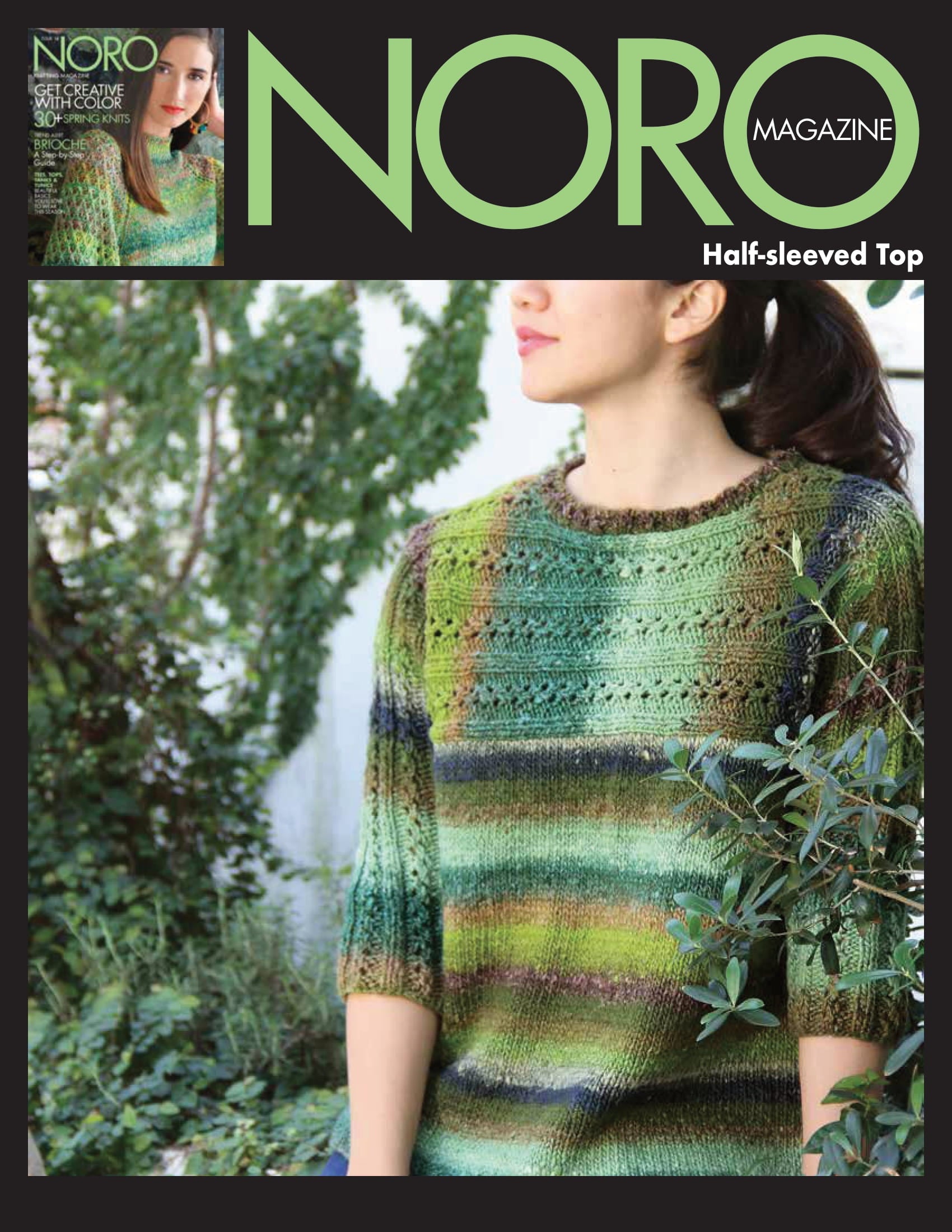 Noro Half-Sleeved Top Knitting Pattern