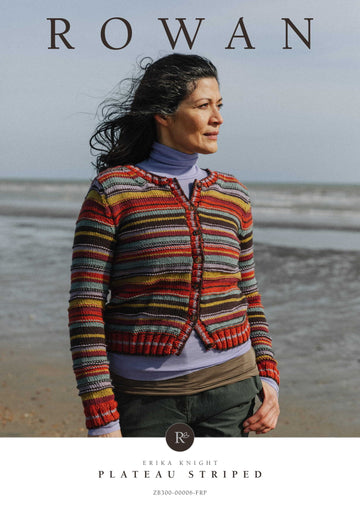 Plateau Striped Cardigan in Rowan Pebble Island - ZB300-00006-ENPFRP - PDF