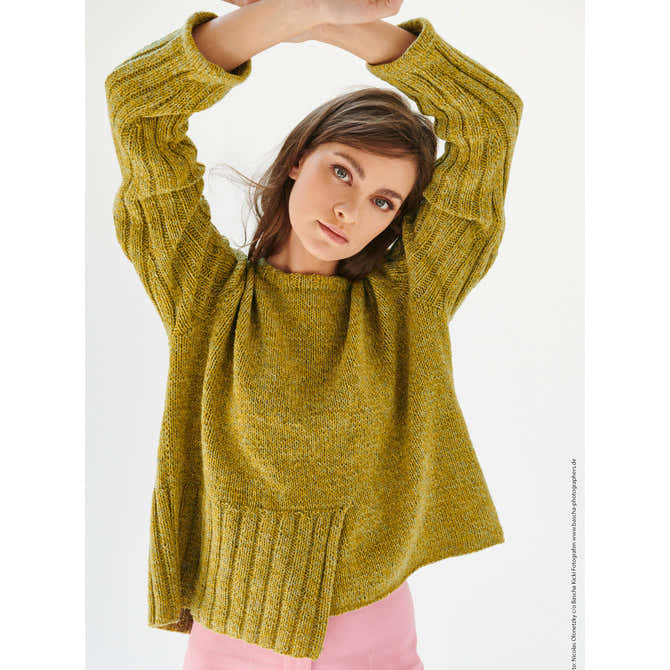 Lana Grossa 18 Pullover Jumper Knitting Pattern