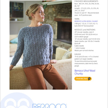 Berroco Bennett Jumper Knitting Pattern
