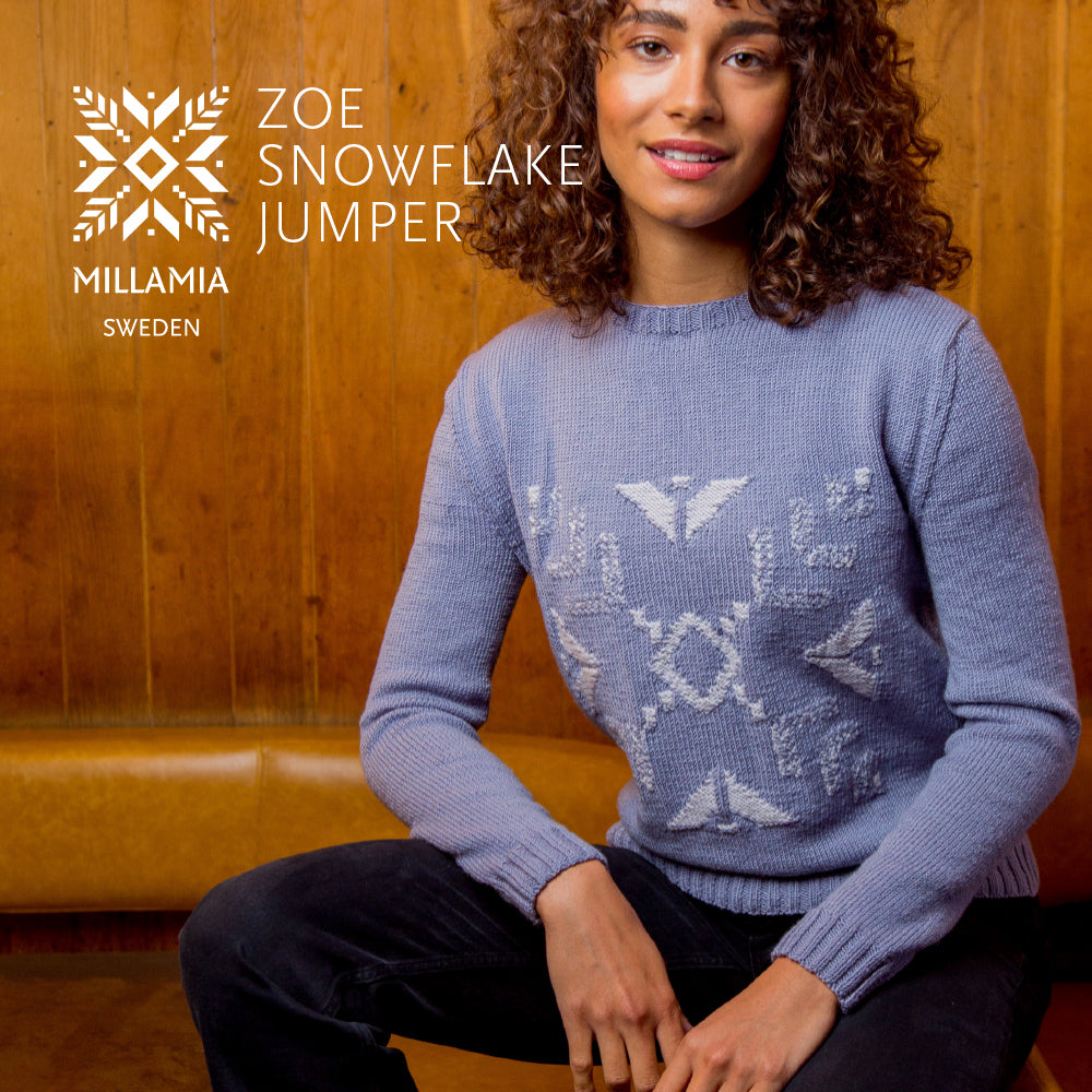 MillaMia Zoe Snowflake Jumper Knitting Pattern