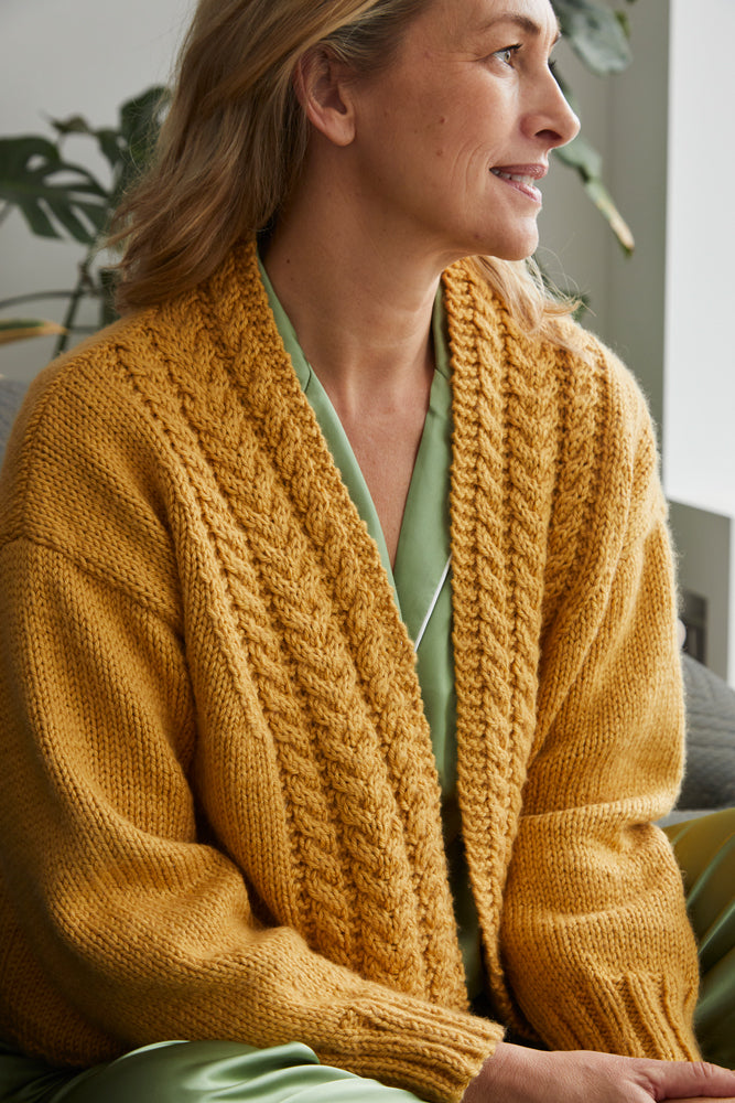 Debbie Bliss Cable Edge Jacket Knitting Pattern