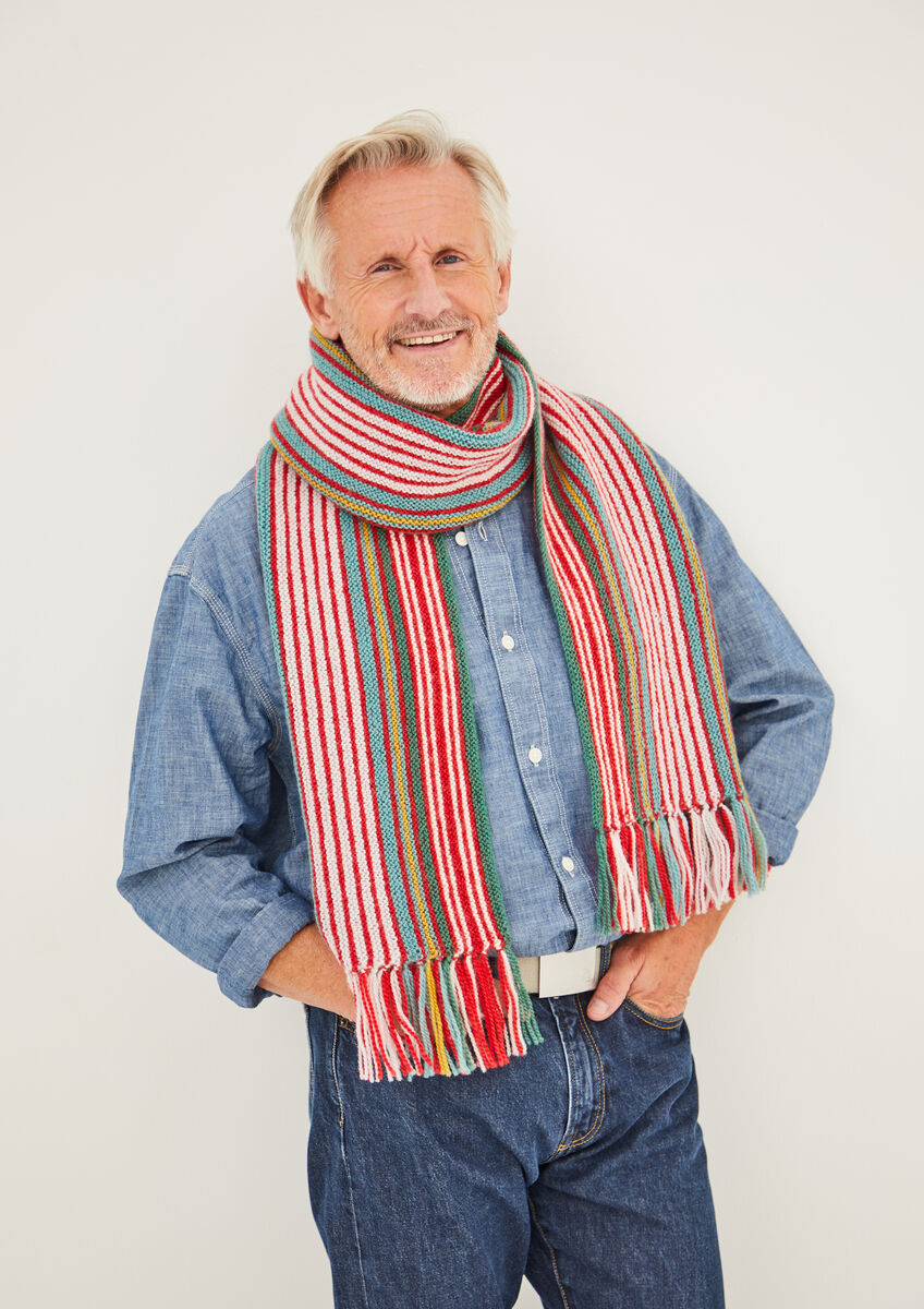 Arne&Carlos Sanna Scarf in Rowan Norwegian Wool - 04096