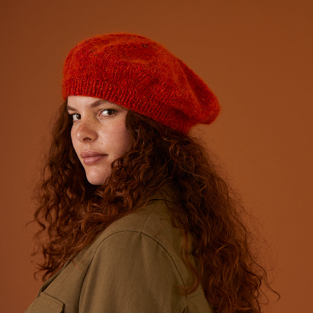 Debbie Bliss Nancy Beret & Hand Warmers Knitting Pattern