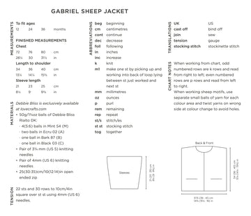 Debbie Bliss Gabriel Sheep Jacket PDF
