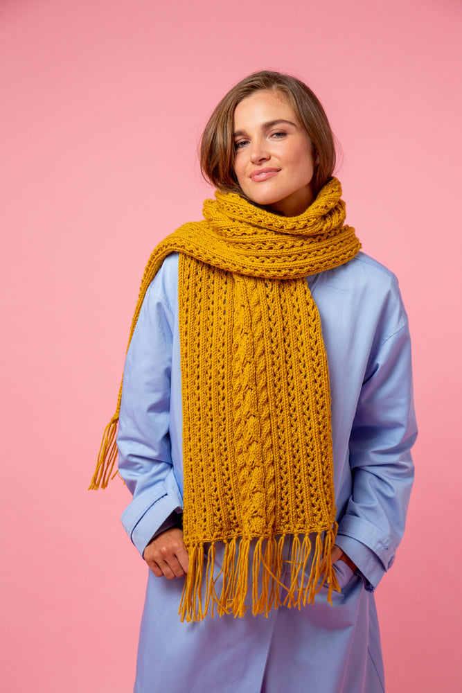 Paintbox Yarns Totally Toasty Scarf Knitting Pattern