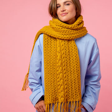 Paintbox Yarns Totally Toasty Scarf Knitting Pattern