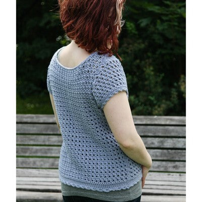 Valley Yarns 40th Anniversary Cirro Tee Crochet Pattern