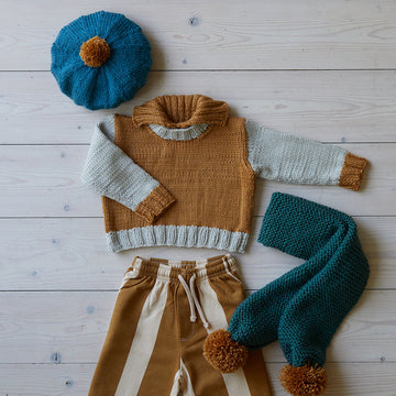 Debbie Bliss Wren Sweater, Scarf and Beret Set PDF