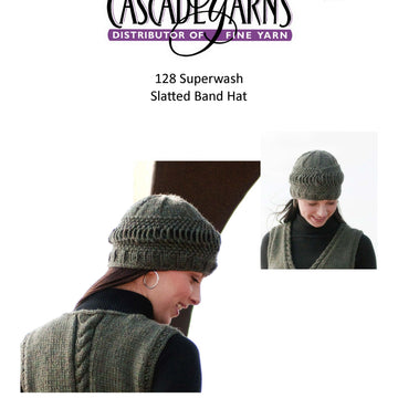 Slatted Band Hat Knitting Pattern