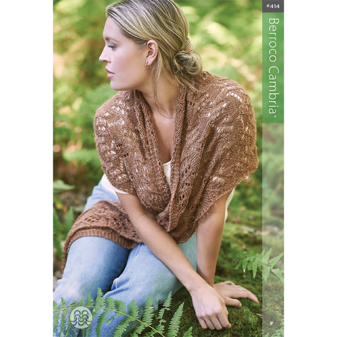 Berroco 414 Cambria Cape Knitting Pattern