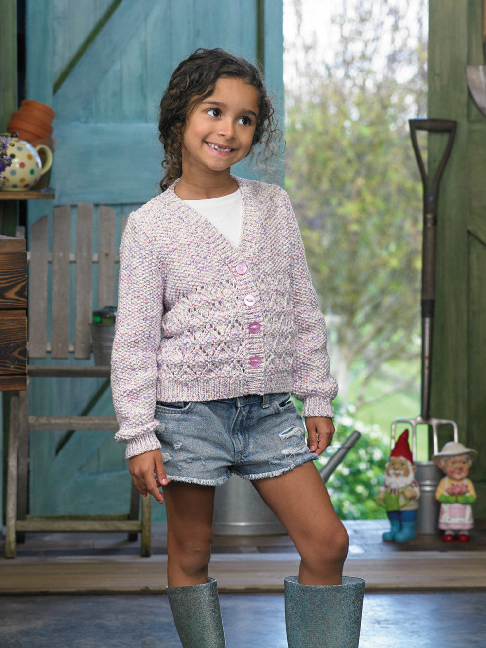 James C. Brett JB729 Cardigan Knitting Pattern