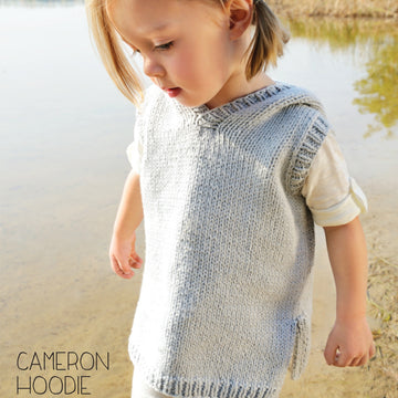 Blue Sky Fibers Cameron Hoodie Jumper Knitting Pattern