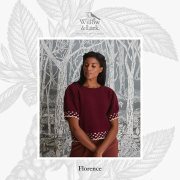 Willow & Lark Florence Frill Short Sleeve Jumper Knitting