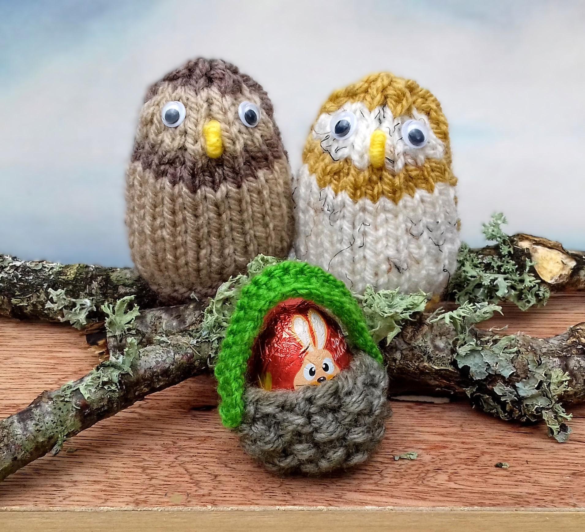 Owls & Acorn Baskets - Creme Egg Covers
