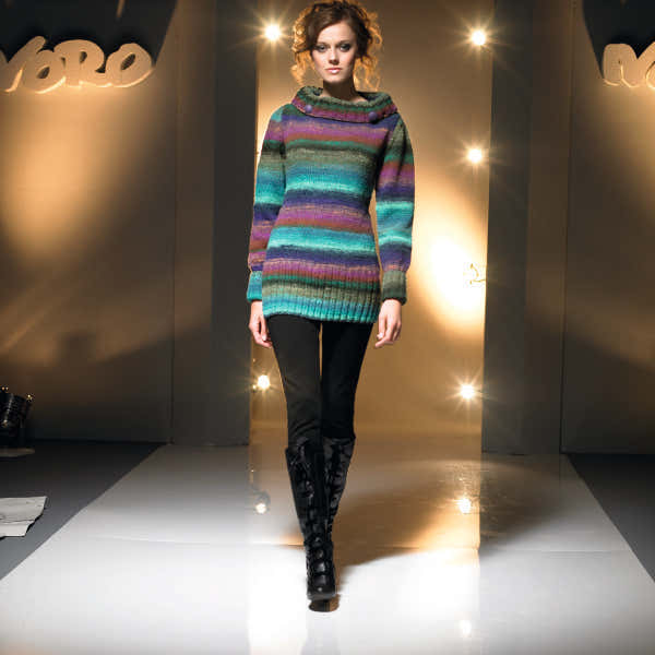 Tabatha Longline Sweater Jumper Knitting Pattern