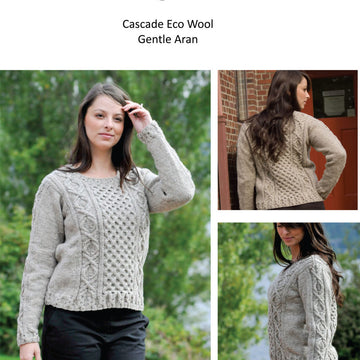 Cascade Yarns A Gentle Aran Jumper Knitting Pattern