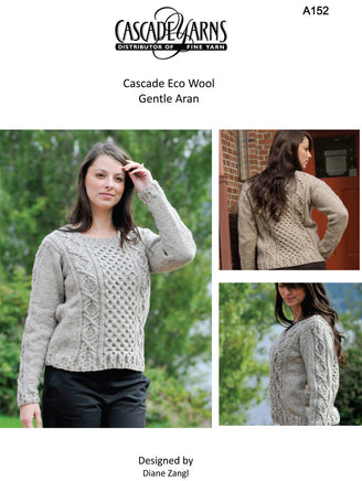 Cascade Yarns A Gentle Aran Jumper Knitting Pattern
