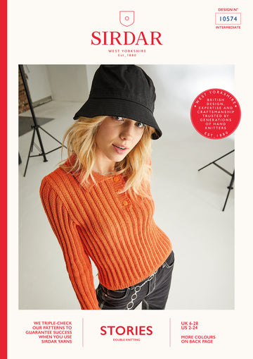 Sirdar 10574 Streetlights Sweater in Stories DK PDF