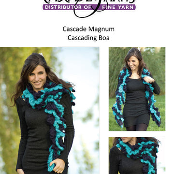 Cascade Yarns B Cascading Boa Scarf Crochet Pattern