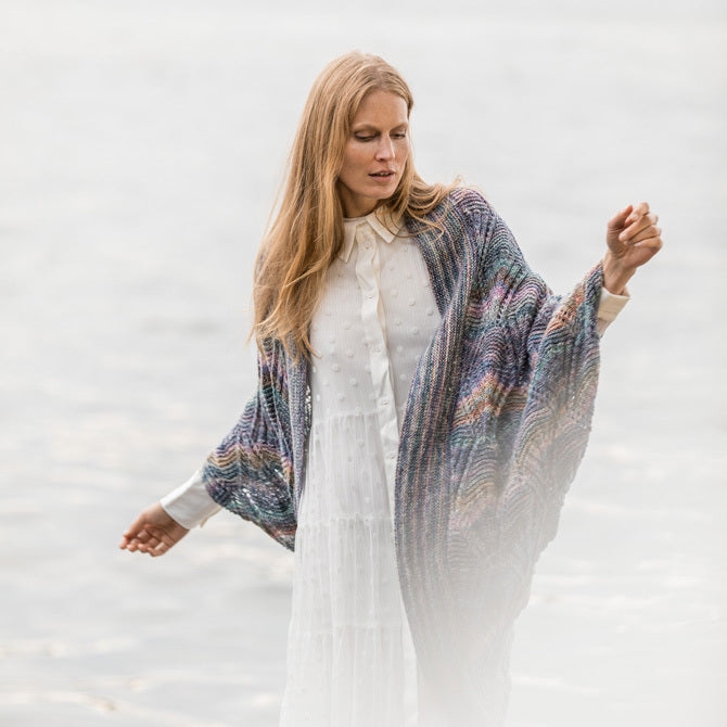 Lana Grossa Cocoon Vest Cardigan Knitting Pattern