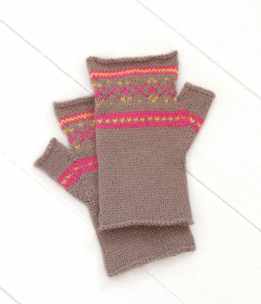 Blue Sky Fibers Sporty Mitts Mittens Knitting Pattern